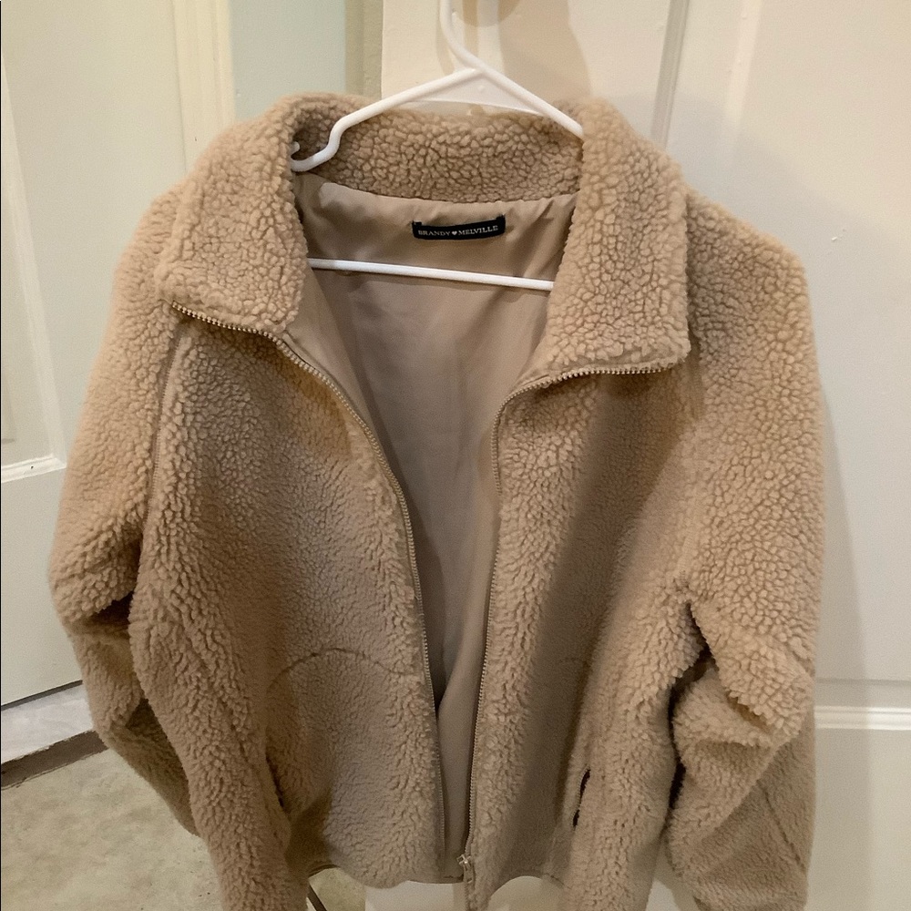Brandy Melville tan overcoat.